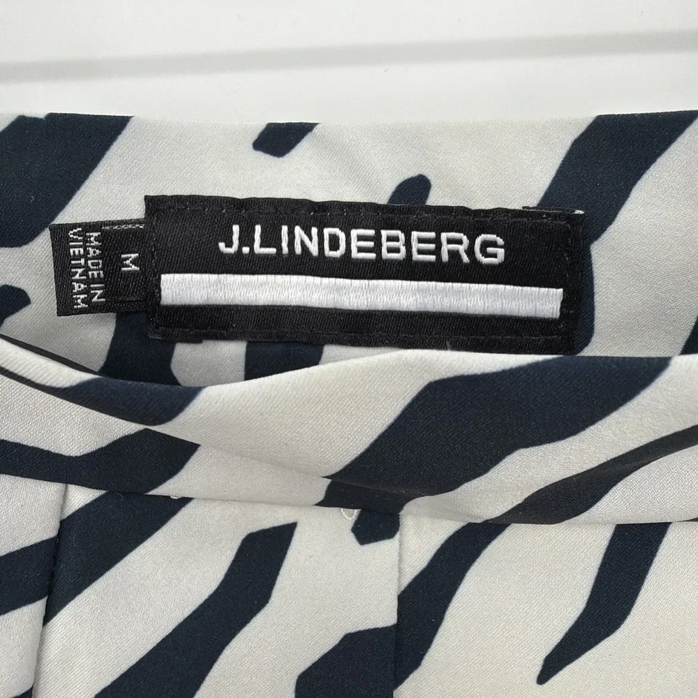 J.Lindeberg Adina Sz M Tour Tiger Pleated Print Golf Skort Skirt Animal Athletic